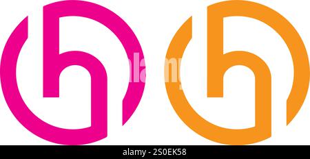 Logo-Design, bestehend aus Vektorbuchstaben Stock Vektor