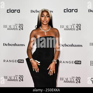 The Beauty Awards 2024 - Celebrity Arrivals mit: Indiyah Where: London, Vereinigtes Königreich Wann: 25 Nov 2024 Credit: Laura Rose/WENN Stockfoto