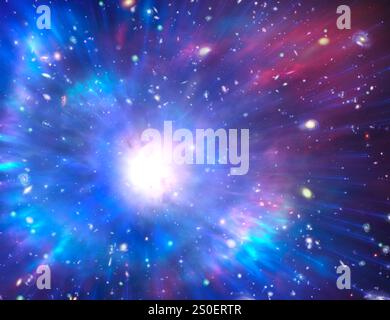 Kunstwerk von Big Bang Stockfoto