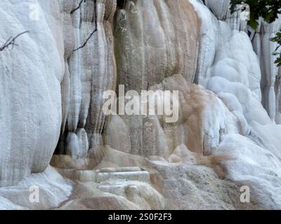 Bagni di San filippo Castiglione d'Orcia, Toskana, Stockfoto