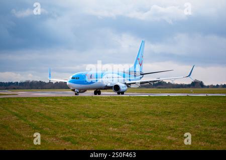 G-TAWK TUI Airlines Boeing 737-8k5WL MAX Norwich Airport Großbritannien 18-01-2018 Stockfoto