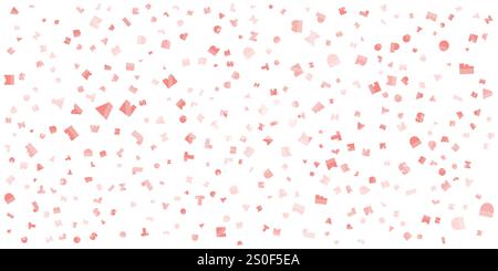 Verschiedene farbenfrohe, zufällig platzierte, große und ausgerichtete Art déco-Stil Muster mit fetten Buchstaben - Textur auf breitem Hintergrund, Design-Element für Web oder Stock Vektor