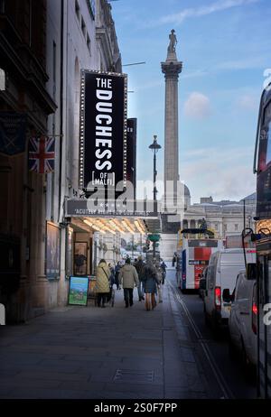 Die Herzogin von Malfi, im Trafalgar Theatre, Whitehall, Westminster, London, England. Stockfoto