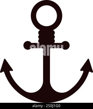 Anker - Vektorsymbol Stock Vektor