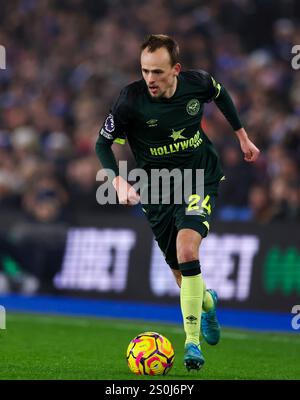 Brentfords Mikkel Damsgaard im Spiel der Premier League im Amex Stadium, Brighton und Hove. Bilddatum: Freitag, 27. Dezember 2024. Stockfoto