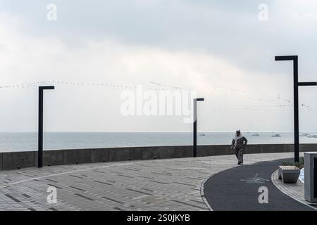 Blick auf die corniche - Promenade in Kuwait Stockfoto