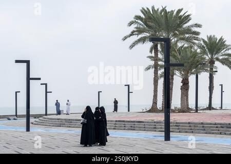 Blick auf die corniche - Promenade in Kuwait Stockfoto