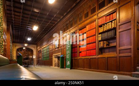 Innenansicht des Palace of Westminster, dem Treffpunkt des Parlaments des Vereinigten Königreichs in London, Großbritannien Stockfoto