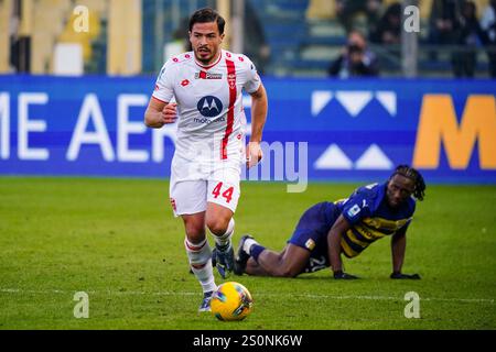 Parma, Italie. Dezember 2024. Andrea Carboni (AC Monza) während des italienischen Meisterschaftsspiels Serie A zwischen Parma Calcio und AC Monza am 28. Dezember 2024 im Ennio Tardini Stadion in Parma, Italien - Foto Morgese-Rossini/DPPI Credit: DPPI Media/Alamy Live News Stockfoto