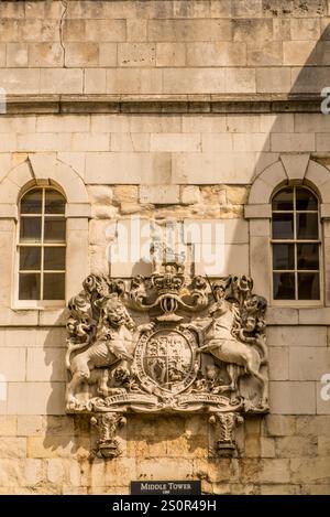 Tower of London (Königspalast seiner Majestät und Festung des Tower of London), London, England. Stockfoto