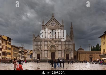 Franziskanerbasilika Santa Croce. Florenz. Italien Stockfoto