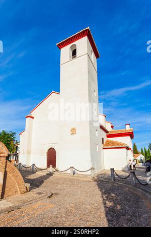 Kirche San Nicholas oder Iglesia de San Nicolas in Granada, Spanien Stockfoto