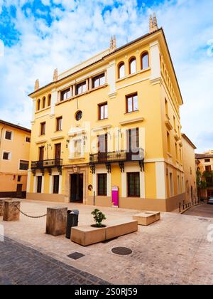 Xativa, Spanien - 17. Oktober 2021: Stadtmuseum oder Museu de la Ciutat in der Stadt Xativa bei Valencia in Spanien Stockfoto