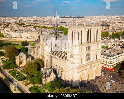 Notre Dame de Paris oder Kathedrale Notre-Dame ist eine mittelalterliche Katholische Kathedrale in Paris, Frankreich Stockfoto