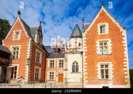 Chateau du Clos Luce ist eine große Burg in Amboise Stadt, Tal der Loire in Frankreich Stockfoto
