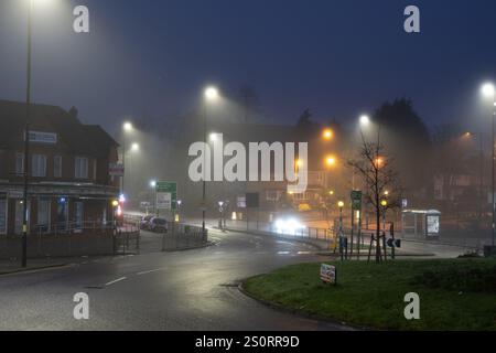 Acocks Green at Night, Birmingham, West Midlands, England, Großbritannien Stockfoto