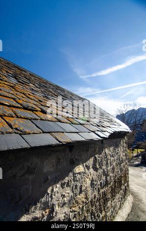 Tramacastilla de Tena, ist ein kleines Dorf in Tena-Tal, Huesca, Pyrenäen, Spanien Stockfoto