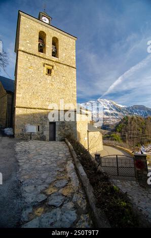 Tramacastilla de Tena, ist ein kleines Dorf in Tena-Tal, Huesca, Pyrenäen, Spanien Stockfoto