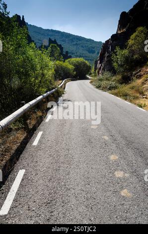 Naturpark La Tejera Negra. Guadalajara, Spanien Stockfoto