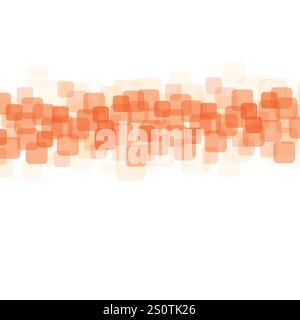 Abstraktes buntes minimalistisches fließendes durchscheinendes runder Quadrat-Muster mit Copyspace, Raum, Platz für Ihren Text - dynamisches Mehrzweck-Vektor-Design Stock Vektor