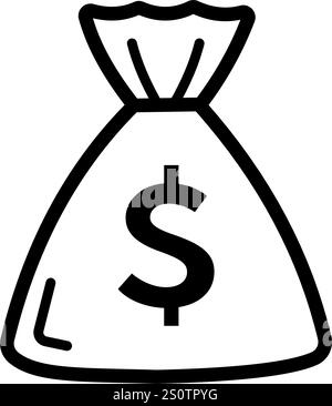 Geldbeutel - Vektorsymbol Stock Vektor