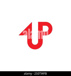 Abstraktes Logo-Symbol mit Pfeil nach oben. Vektordesign-Vorlage. Stock Vektor