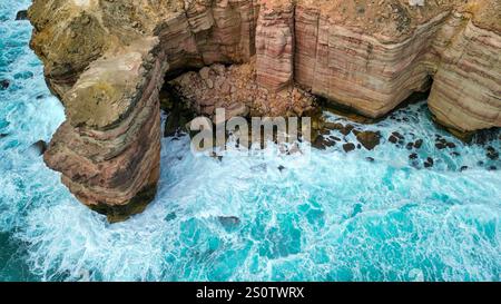 Atemberaubende Luftaufnahme der berühmten Natural Bridge im Kalbarri National Park. Stockfoto