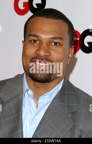 HOLLYWOOD, CA, USA: Derek Fisher von Los Angeles Lakers besucht GQ Honors Tinseltown mit der Enthüllung der GQ Annual Hollywood Ausgabe in der GQ Lounge im White Lotus in Hollywood, Kalifornien am 20. Februar 2003. © Lee Roth / Roth Stock Celebrity Archives Stockfoto