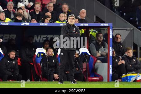 Southampton-Manager Ivan Juric während des Premier League-Spiels im Selhurst Park, London. Bilddatum: Sonntag, 29. Dezember 2024. Stockfoto