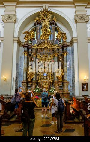 Jesuskind von Prag, Kirche des Jesuskindes von Prag, Kirche unserer Lieben Frau siegreich. Prag, Tschechische Republik, Tschechien. Stockfoto
