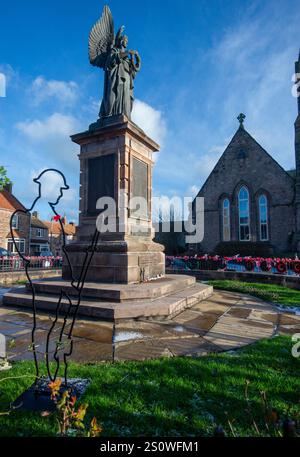 Das Berwick war Memorial listet 474 Männer der Stadt auf, die im Ersten Weltkrieg gefallen sind, Berwick upon Tweed, Northumberland, England, Großbritannien Stockfoto