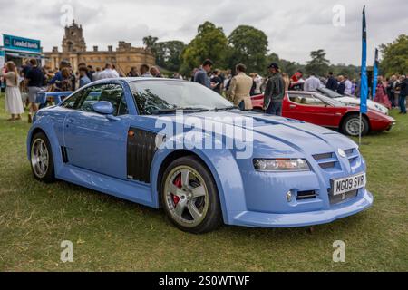 2009 MG XPower SV-R, ausgestellt auf der Salon Privé Concours d’Elégance Motorshow 2024 im Schloss Blenheim. Stockfoto