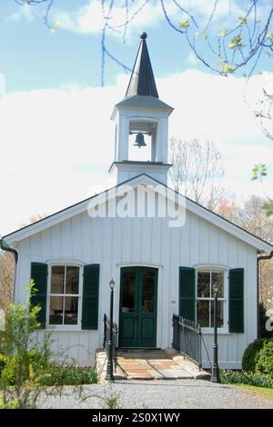 Lynchburg, VA, USA. Blick auf die Altstadtfriedhofkapelle. Stockfoto