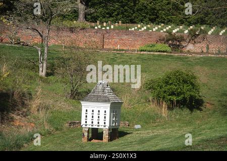 Lynchburg, VA, USA. Dovecoat auf dem Altstadtfriedhof. Stockfoto