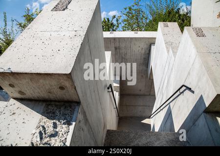 Eintritt in die Felsenwelt geologische Ausstellung in einem Berg im Gletschergarten, Luzern, Schweiz Stockfoto