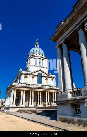 Queen Mary Court am Old Royal Naval College, Greenwich, London, England Stockfoto