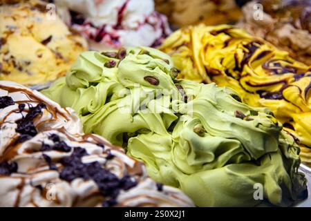 Italienisches Eis bei Dark Sugars Ice Creams, Greenwich, London, England Stockfoto