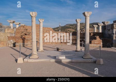 Selcuk, Türkei, Turkiye. Grab des Apostels Johannes in der Basilika des Heiligen Johannes. Stockfoto