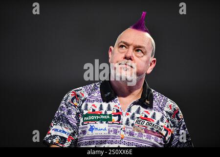 Alexandra Palace, London, Großbritannien. Dezember 2024. 2024/25 PDC Paddy Power World Dart Championships Tag 12; Peter Wright Credit: Action Plus Sports/Alamy Live News Stockfoto