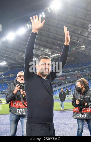 Roma, Italien. Februar 2022. Foto Fabrizio Corradetti/LaPresse24 febbraio 2022 Roma (Italia) Sport Calcio Lazio - Porto UEFA Europa League 2021-2022 Play Off Ritorno - Stadio Olimpico di Roma Nella Foto: Sergio Conceicao Coach (FC Porto) Foto Fabrizio Corradetti/LaPresse 24. Februar 2022 Roma (Italien) Sport Soccer Lazio - Porto Europa League 2021-2022 Play Off Rückkehr - Olimpico Stadion of Roma im Bild: Sergio Conceicao Live News Stockfoto