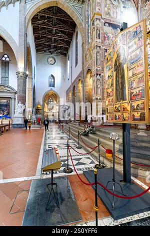 Florenz Toskana Italien. Basilica di Santa Croce (Basilika des Heiligen Kreuzes) Stockfoto