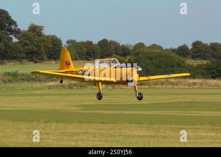 De Havilland, Kanada, DHC-1, Chipmunk-Trainingsflugzeug, im Flug Stockfoto