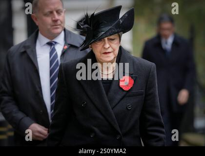 Theresa May, Baroness May of Maidenhead, ehemalige Premierministerin des Vereinigten Königreichs, Downing Street, London, Vereinigtes Königreich Stockfoto