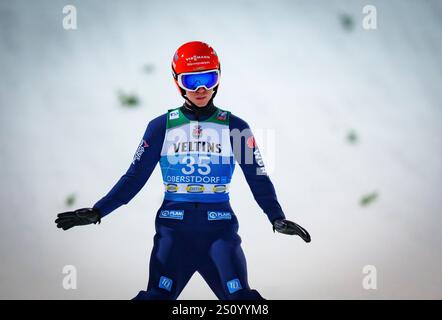 Oberstdorf, Deutschland. Dezember 2024. Stephan LEYHE, GER bei der Flugaktion 73. Vier-Schanzentournier Skispringen am 28. Dezember 2024 in der Schattenbergschanze ORLEN Arena in Oberstdorf, Bayern, Fotograf: ddp Images/STAR-Images Credit: ddp Media GmbH/Alamy Live News Stockfoto