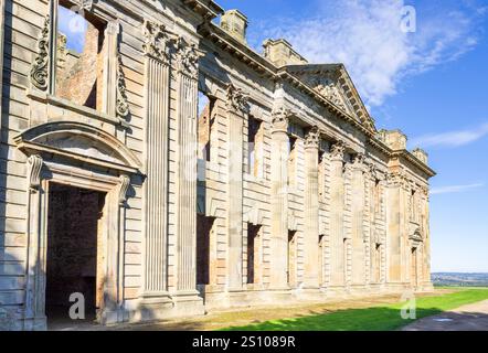 Sutton Scarsdale Hall ein herrliches Haus in Ruinen in Sutton Scarsdale nahe Chesterfield Derbyshire England Großbritannien GB Europa Stockfoto
