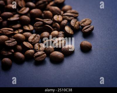 Kaffeebohnen. Low-Taste. Nahaufnahme. Stockfoto