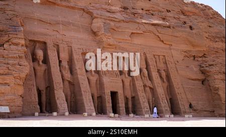 Nefertari-Tempel, Abu Simbel, Ägypten Stockfoto