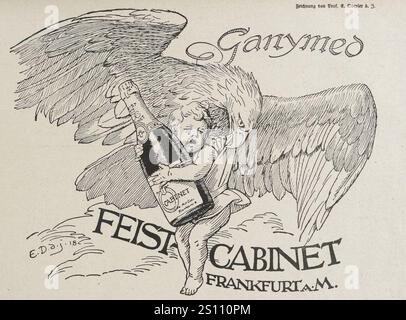 Emil Doepler d. J. - Ganymed Feist-Kabinett, 1918. Stockfoto