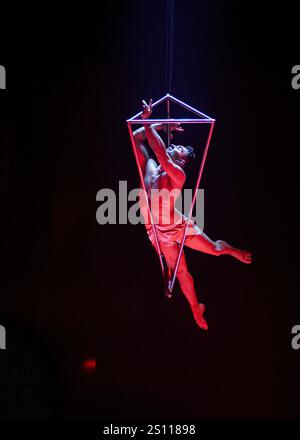 Arthur Morel Van Hyfte in einer Show im „Le Monastere“ in Montreal (Kanada) Stockfoto