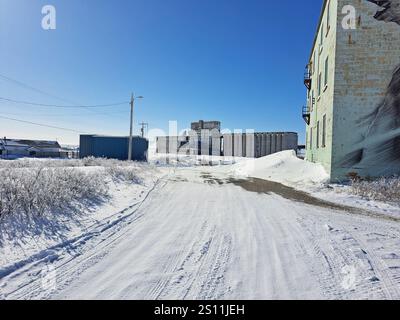 Hafen in Churchill, Manitoba, Kanada Stockfoto